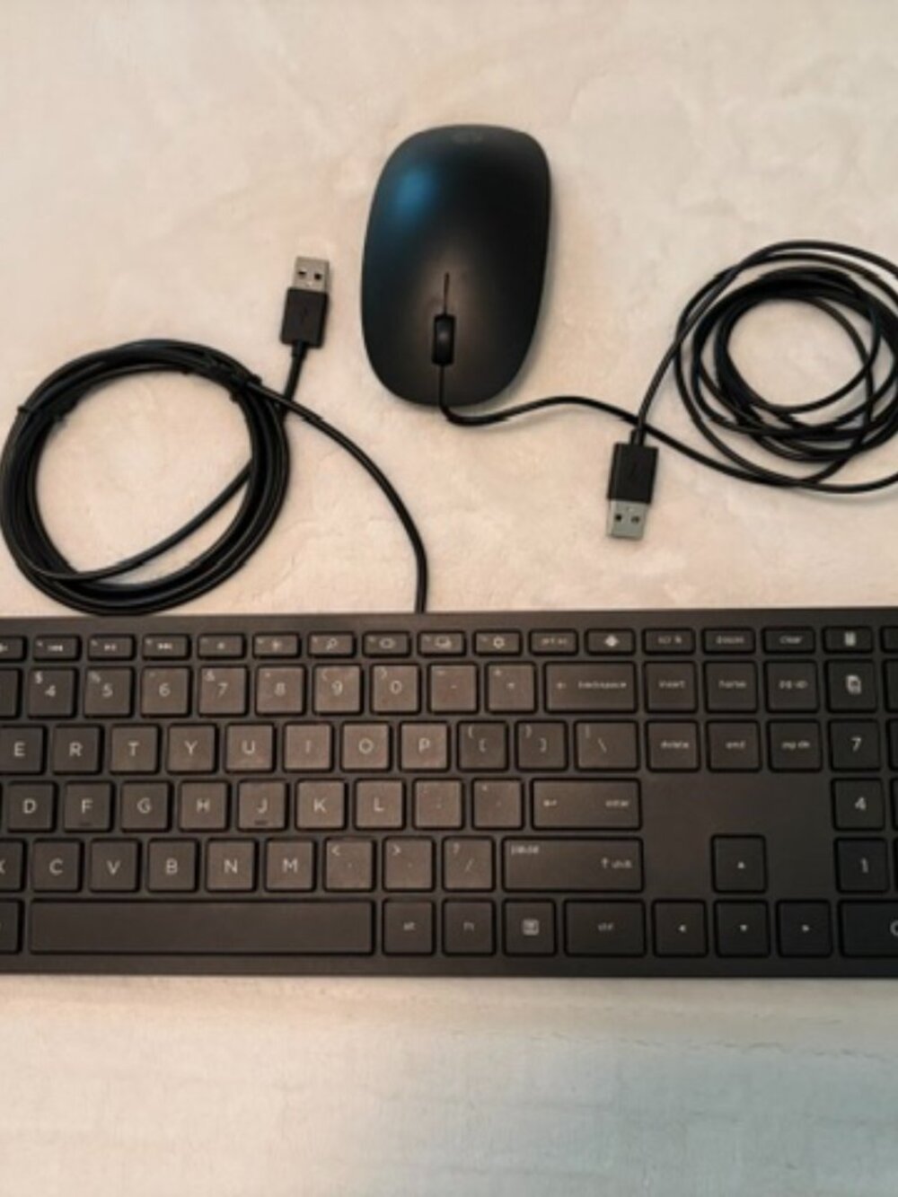 HP Wired Sleek Quiet Keyboard and Mouse